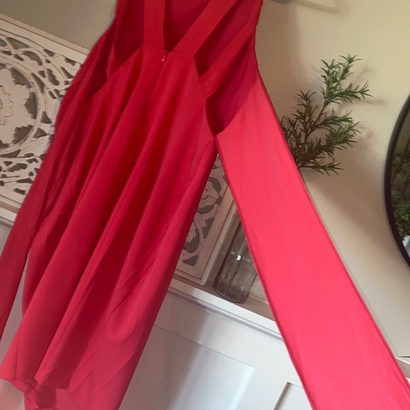 SALE ASOS Pink Double Strap Cocktail Dress - Picture 4 of 16